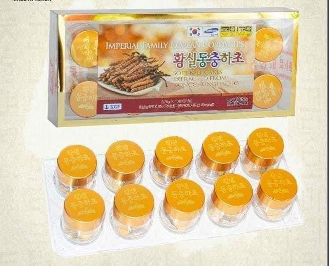 Dong trung ha thao hop 10 vien Imperial Family korean cordyceps