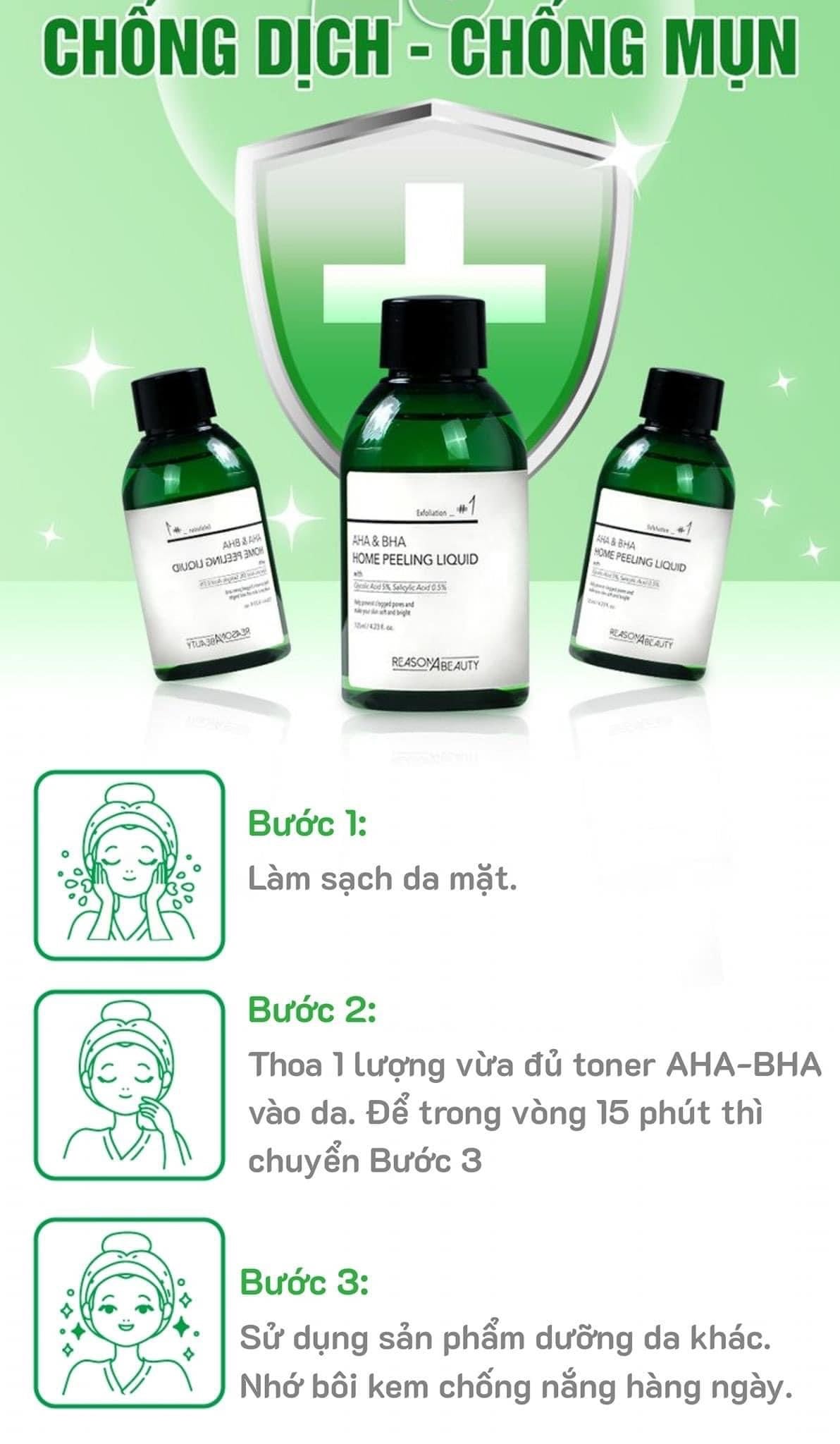 Toner AHA & BHA peeling liquid