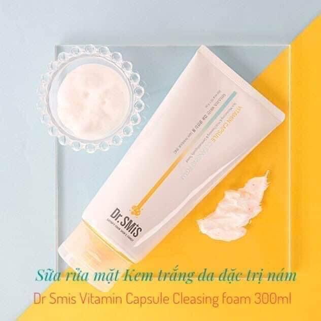 SỮA RỬA MẶT KEM TRẮNG DA ĐẶC TRỊ NÁM VITAMIN CAPSULE DR.SMIS