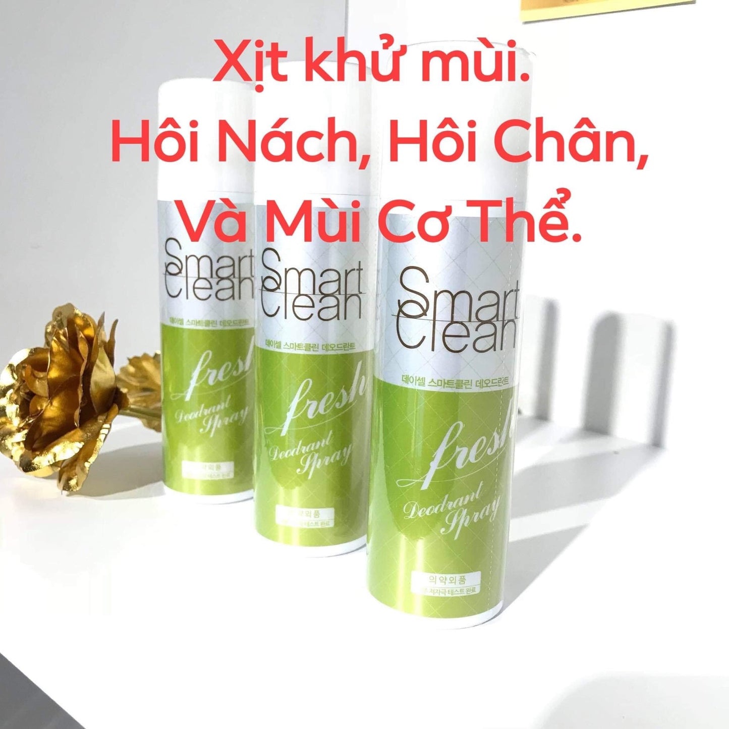 Smart clean deodorant spray