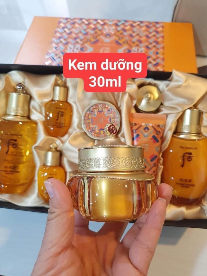 Set duong Whoo vang (sáng min & tai tao da)
