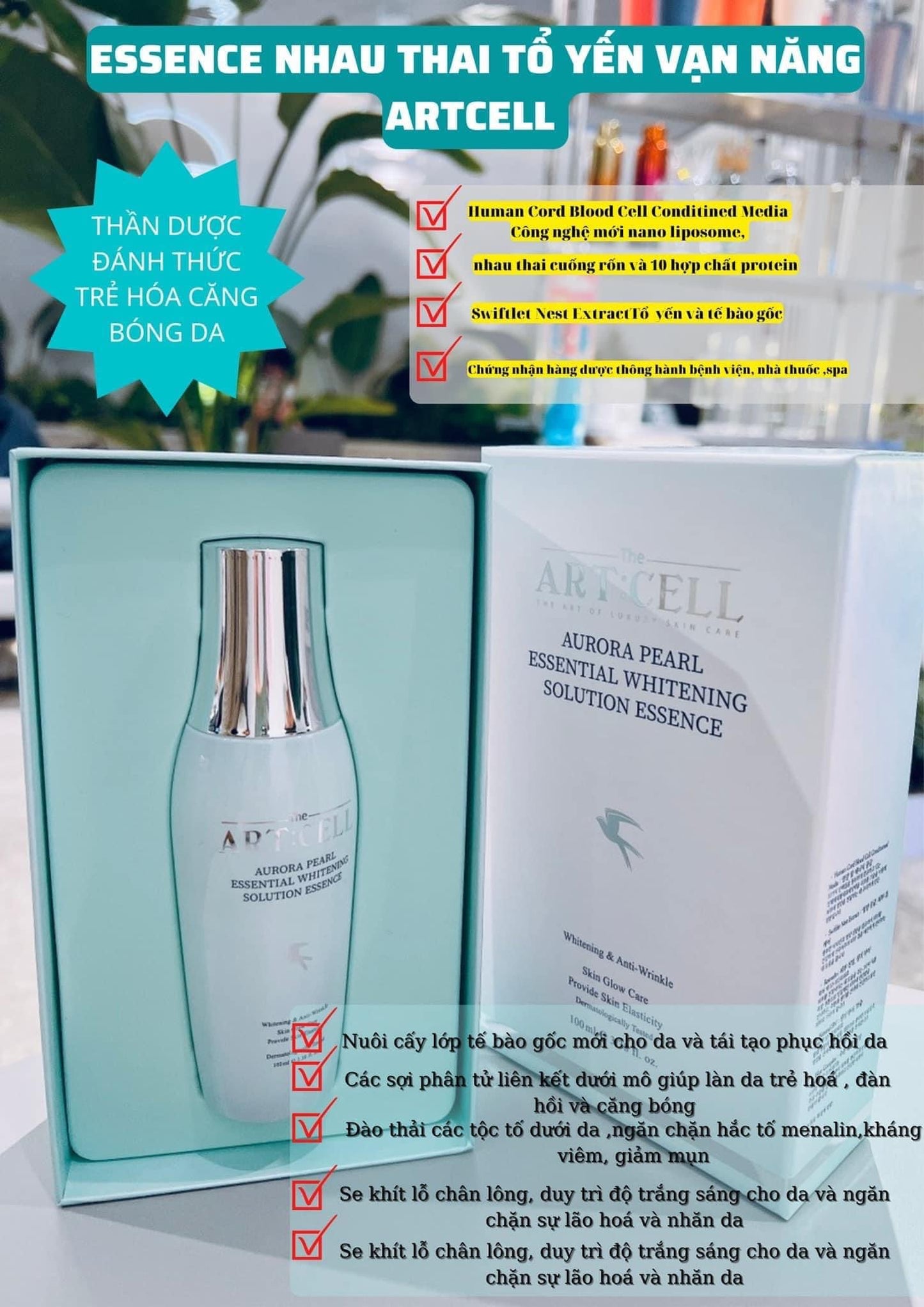 Essence nhau thai to yen Artcell