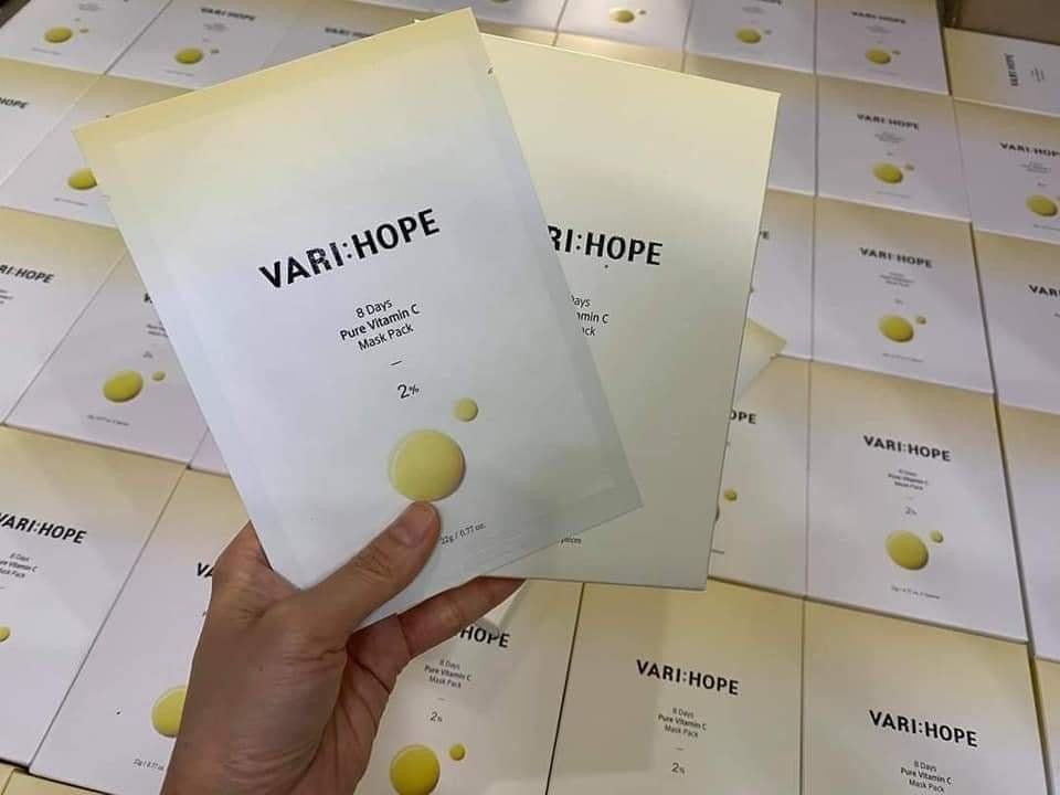 Mat na trang da Vari Hope Vitamin C