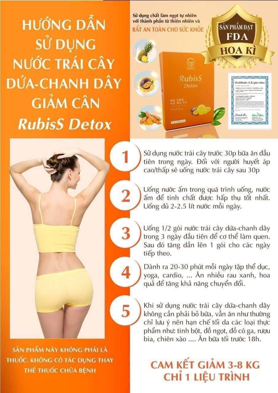 Rubiss detox (hop 12 gói )