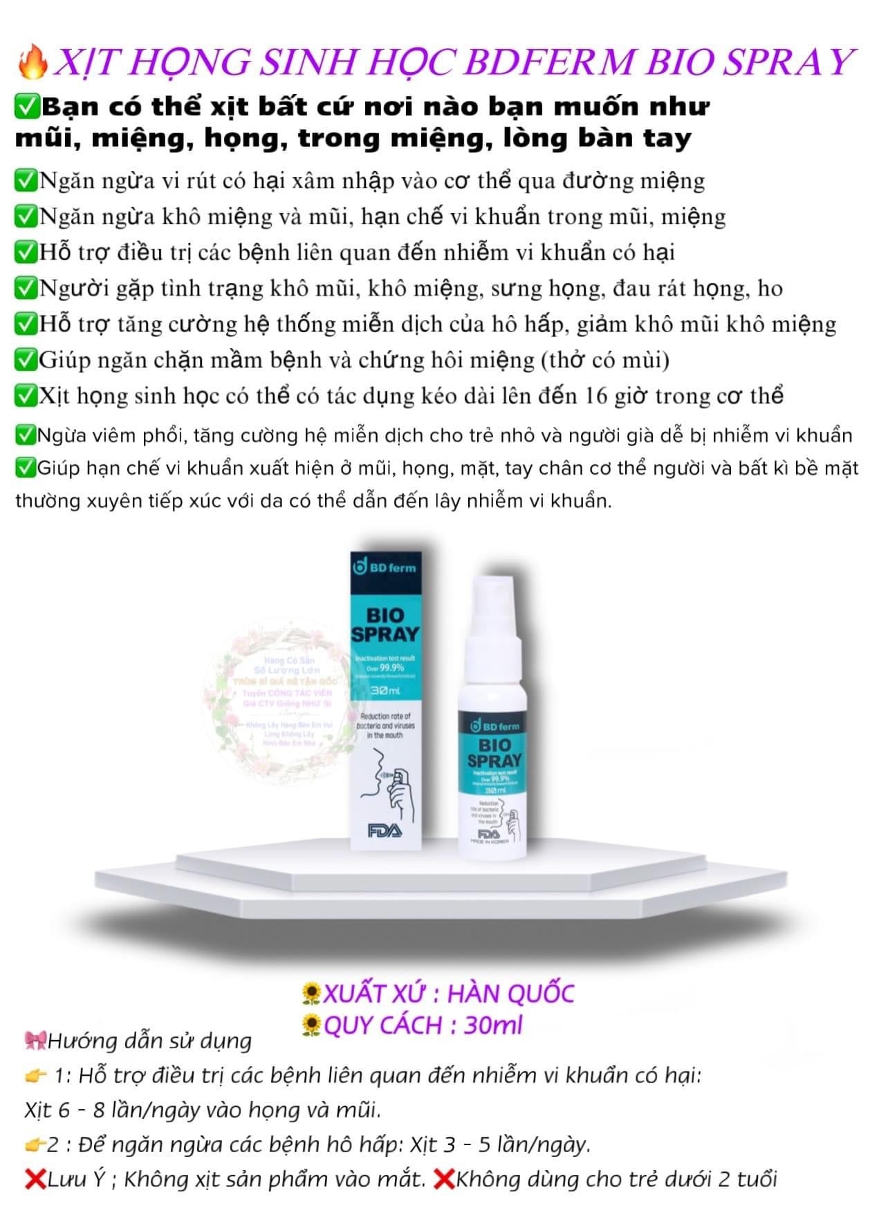 Xit hong bio spray korea
