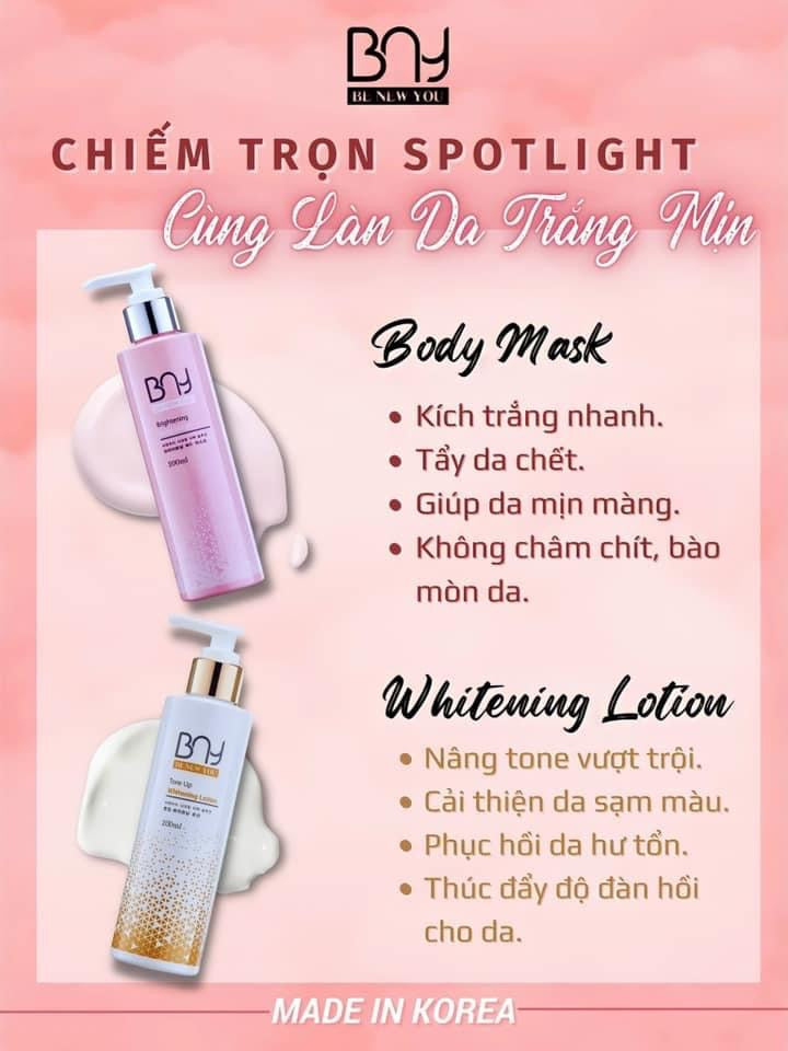 Combo tam va lotion BNY