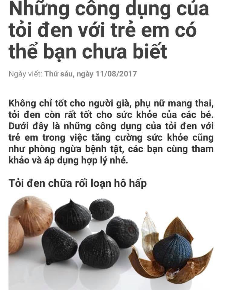 Toi den Black garlic ( nguyen lieu China, san xuat tai Korea)