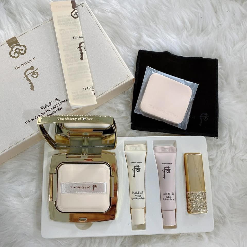 Set phan phu Whoo velvet powder