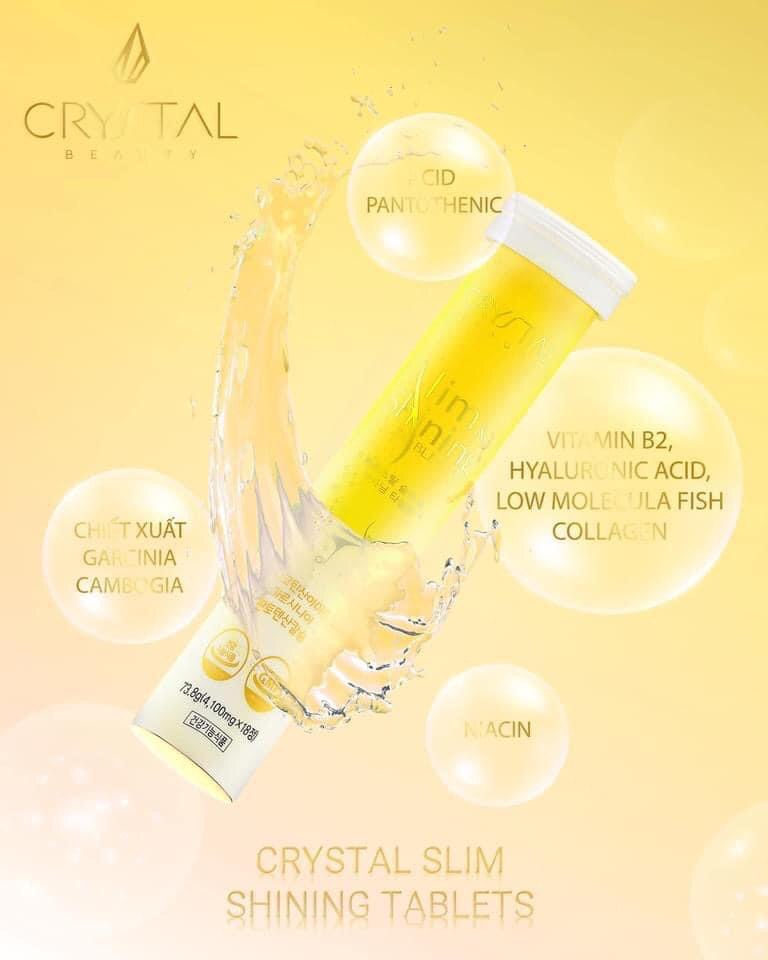 Sui giam can trang da Crystal slim & shining (lo 18v)