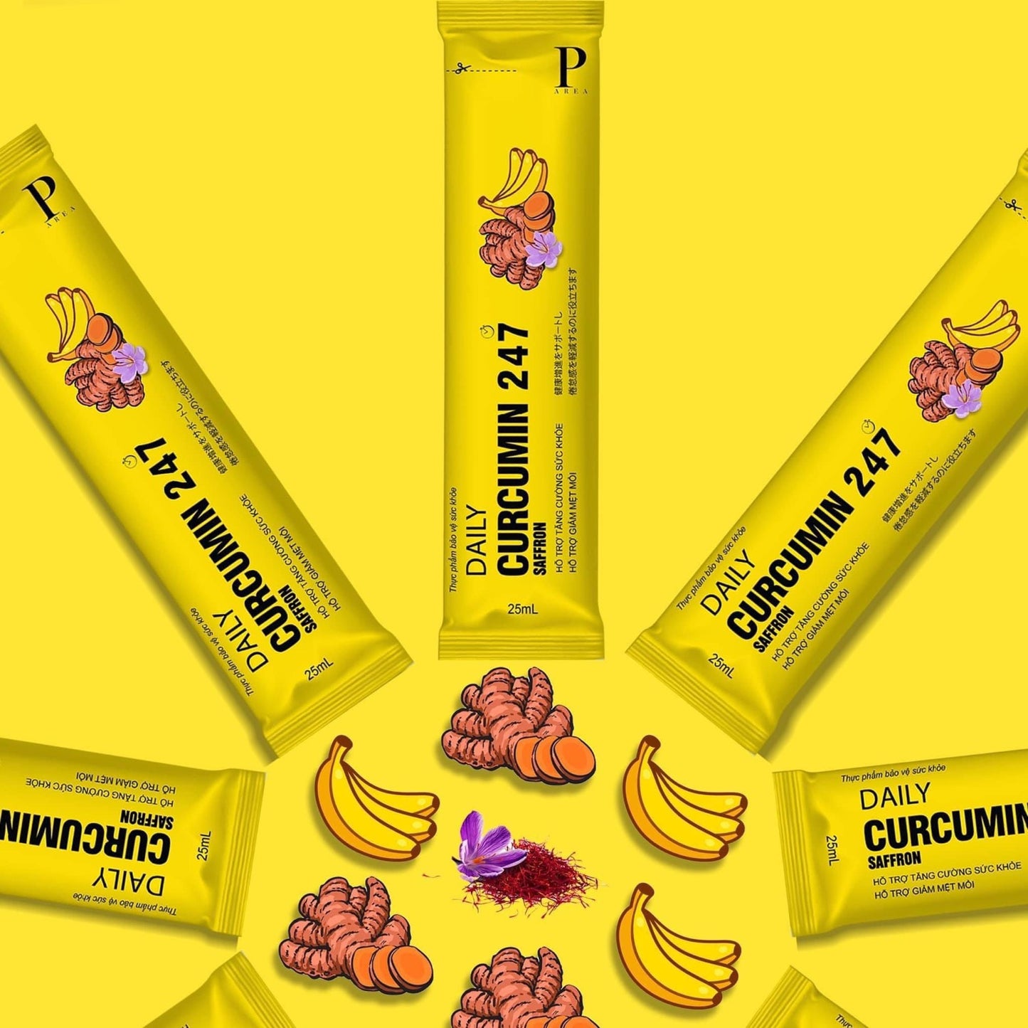 Thach nghe saffron (hop 7 gói ) vietnam