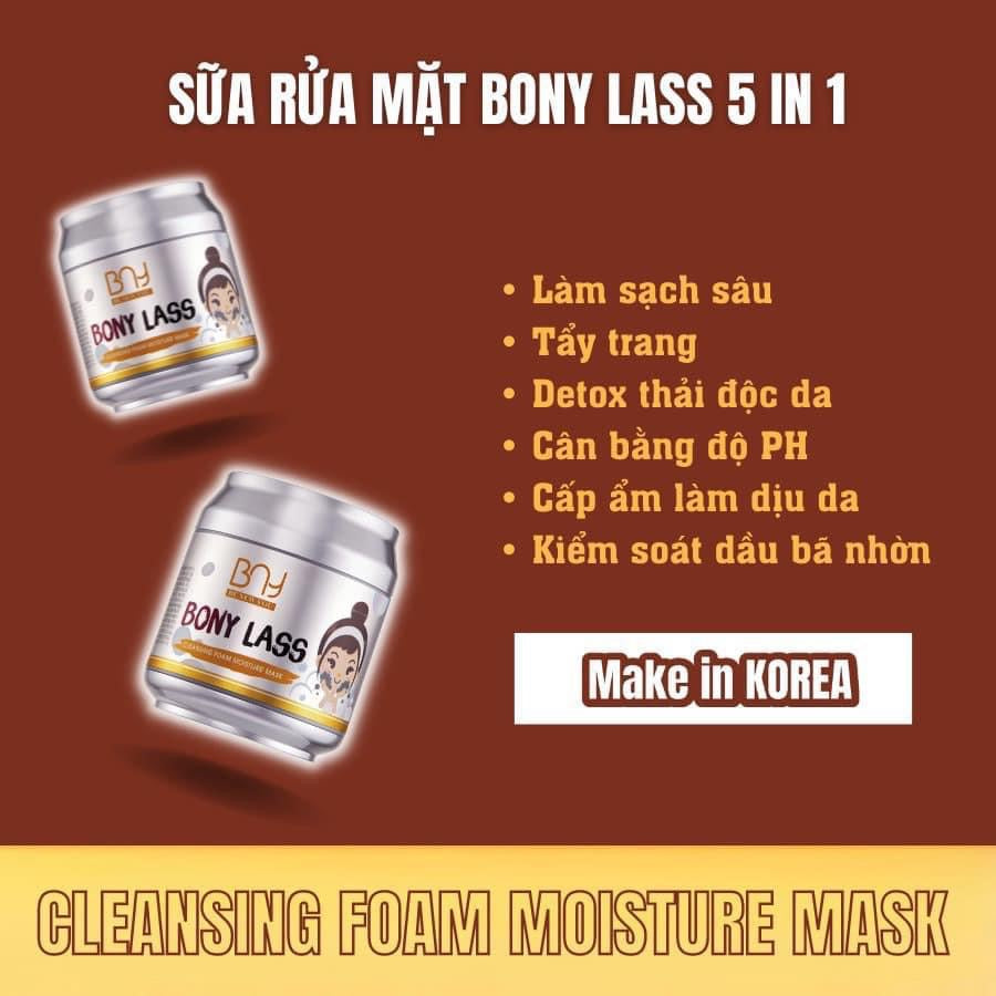Bony lass bny cleansing foam moisture mask