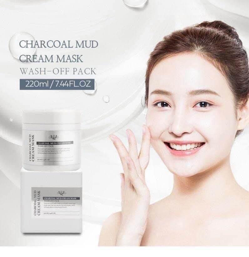 AraCharcoal mud cream mask Ara ( mat na u trang than hoat tinh) 250ml