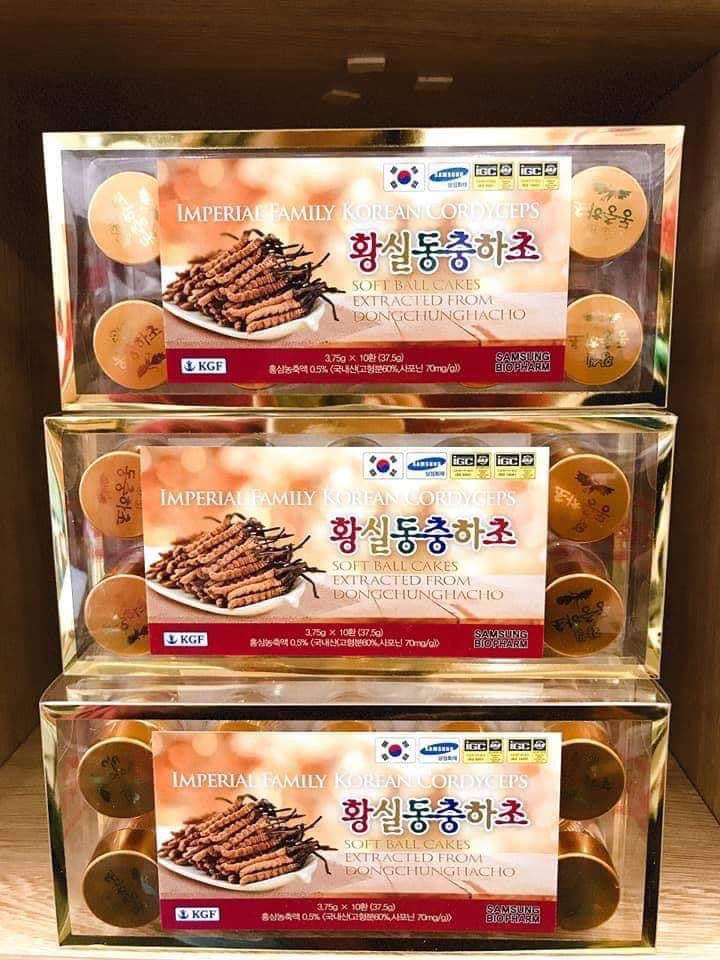 Dong trung ha thao hop 10 vien Imperial Family korean cordyceps