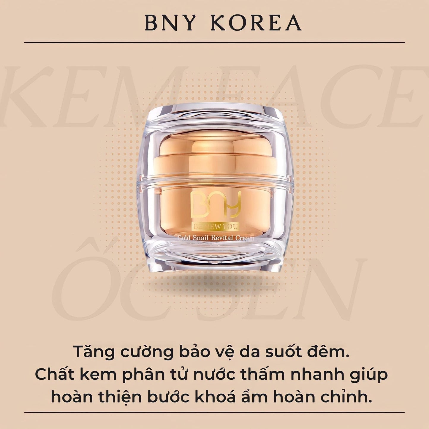 Kem oc sen BNY gold snail revital cream