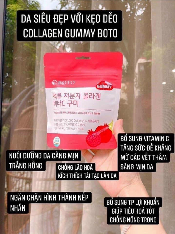 Keo deo gummy Boto Collagen luu vita c