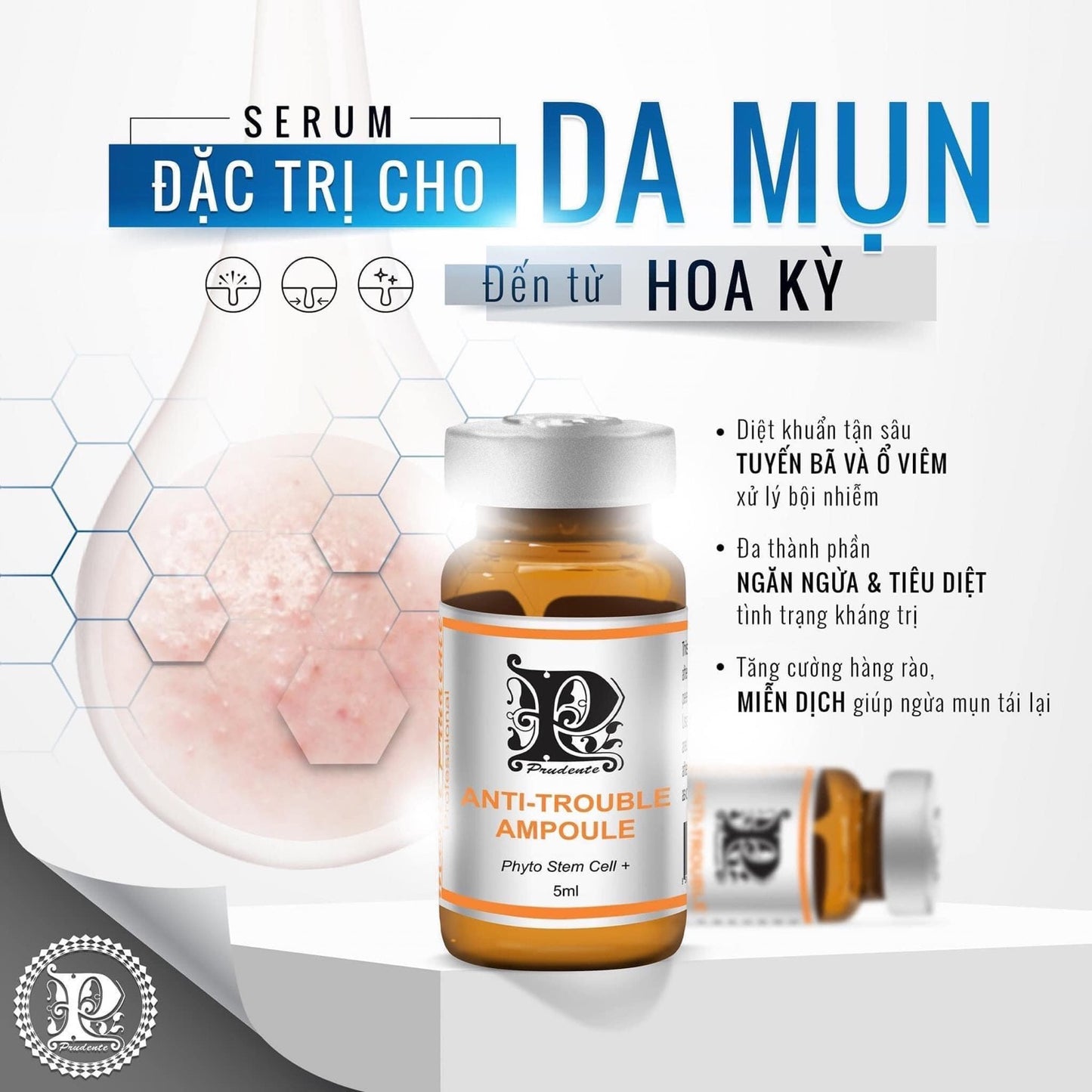 SIÊU PHẨM ĐIỀU TRỊ MỤN ANTI TROUBLE AMPOULE