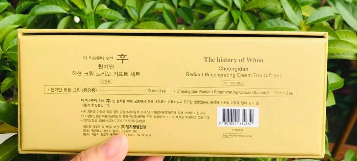 Kem duong hoa Whoo hien mini tai sinh