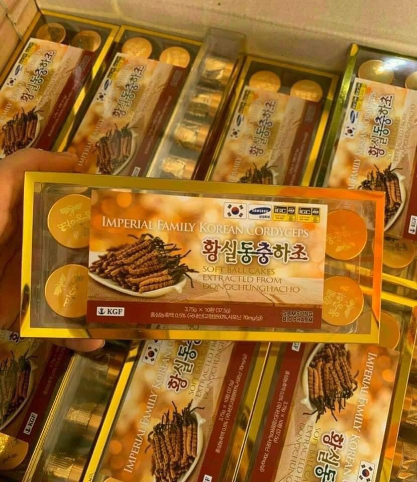 Dong trung ha thao hop 10 vien Imperial Family korean cordyceps