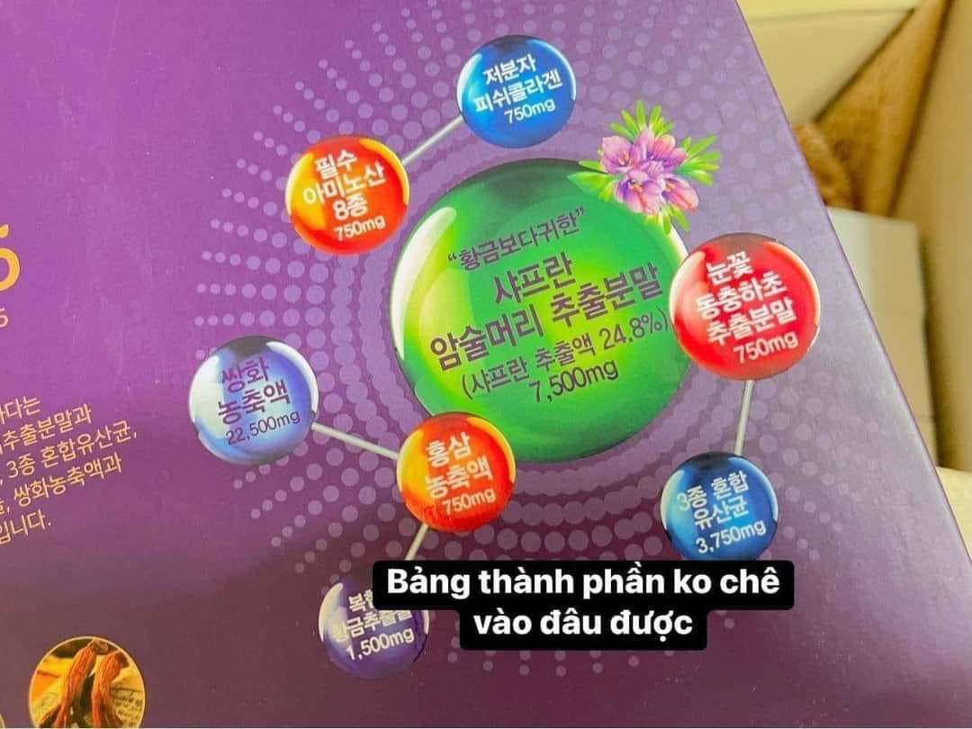 Collagen saffron dong trung ha thao