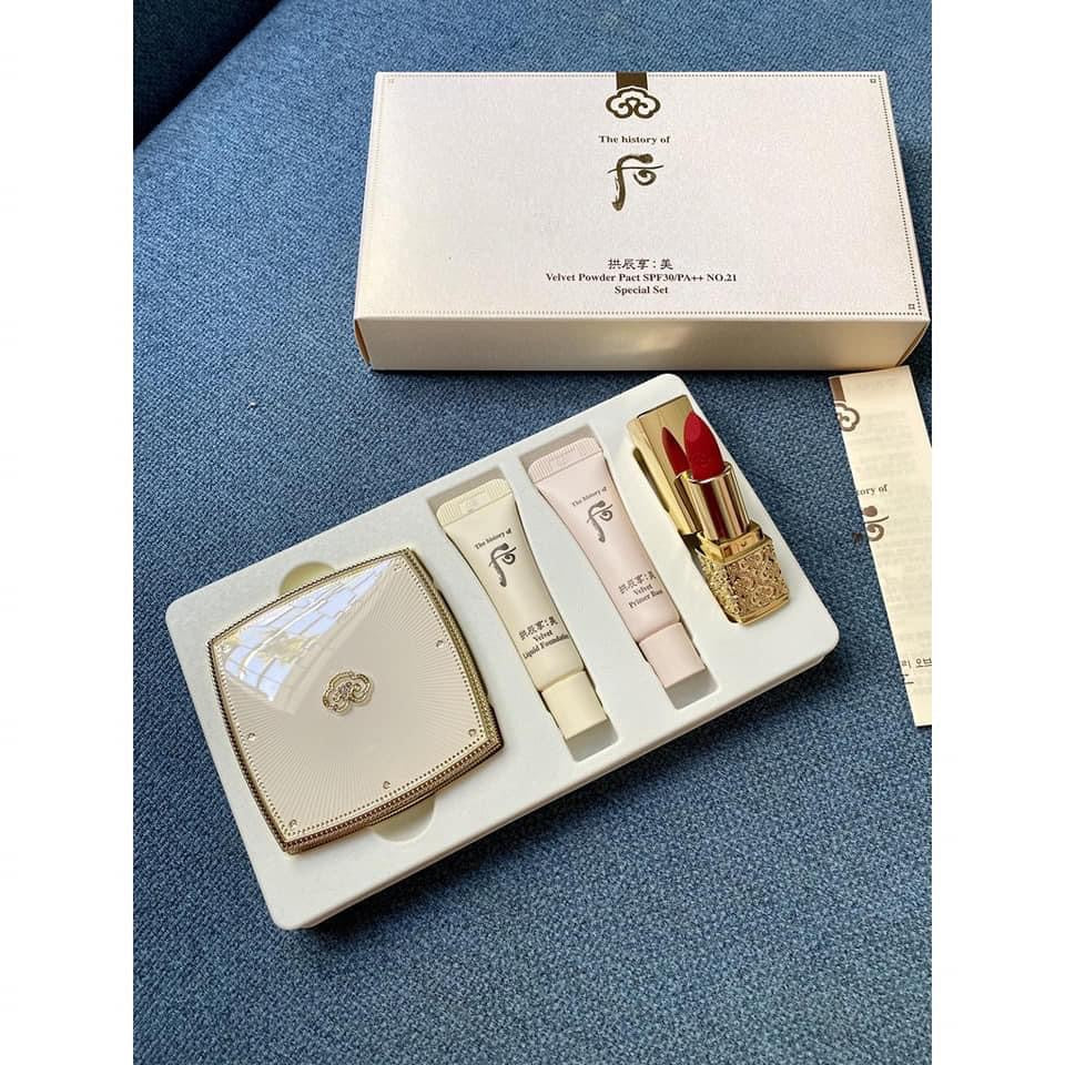Set phan phu Whoo velvet powder