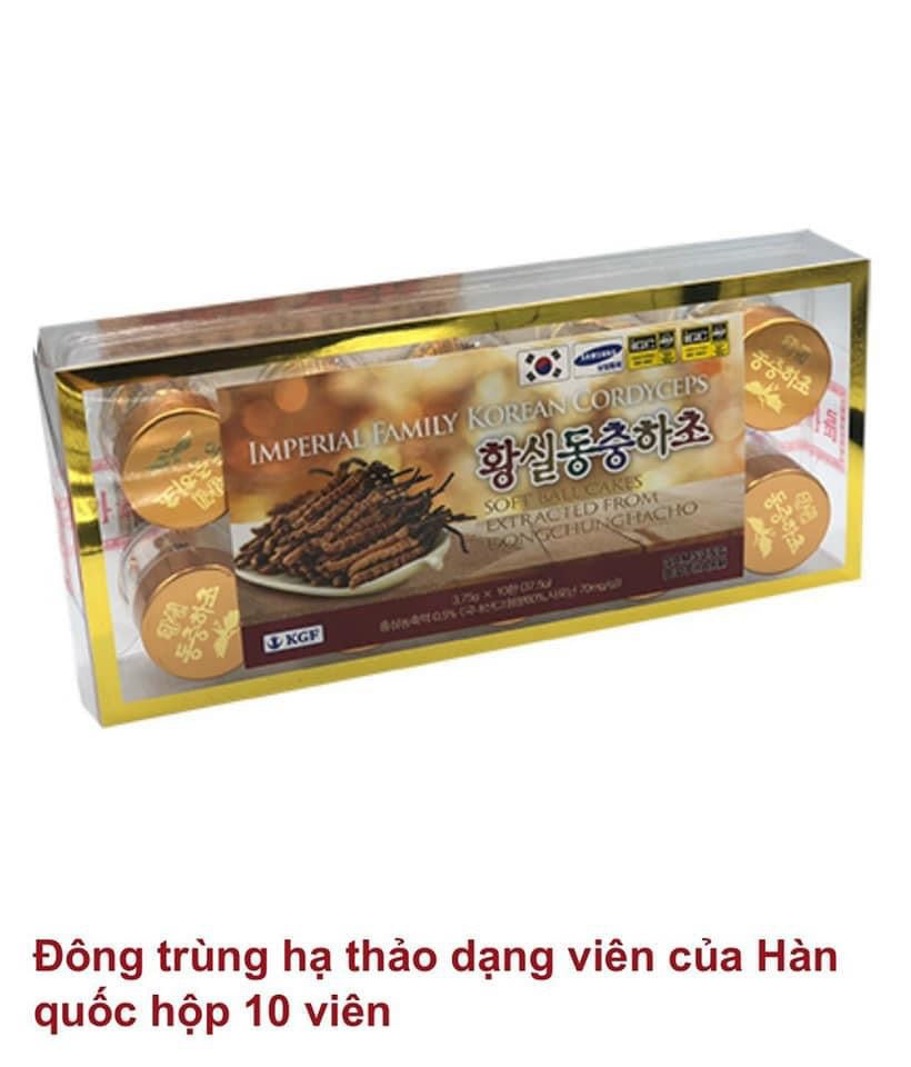 Dong trung ha thao hop 10 vien Imperial Family korean cordyceps