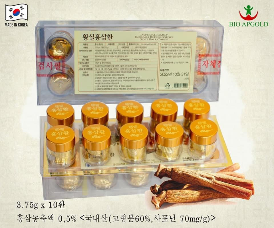 Dong trung ha thao hop 10 vien Imperial Family korean cordyceps