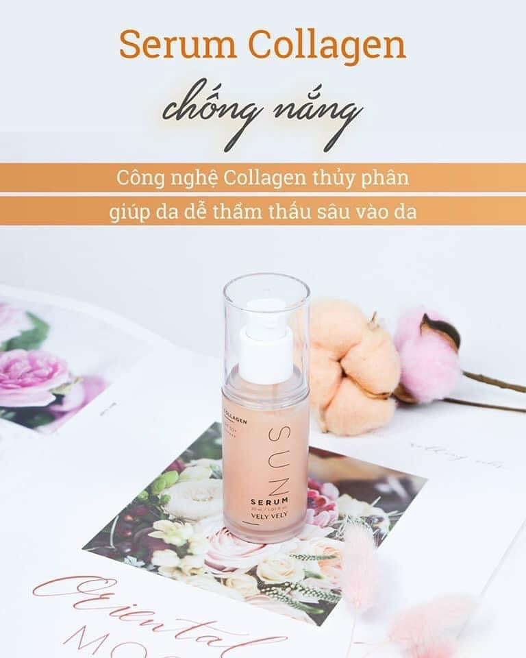 Sun Serum Collagen Vely Vely chong nang (30ml)