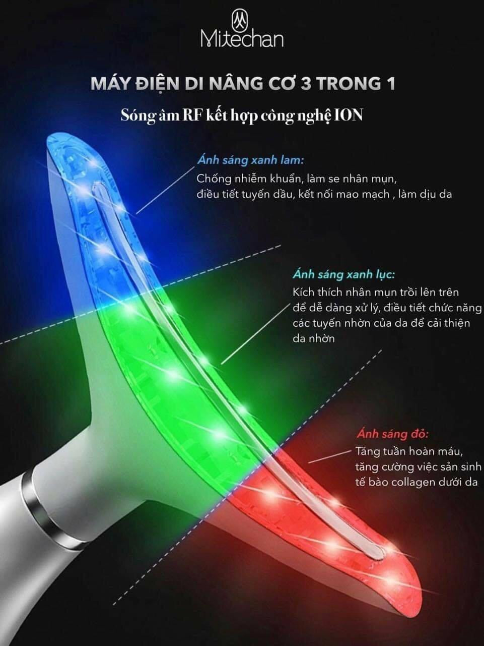 May Nâng Cơ Trẻ Hoá Tại Nhà Với Mitechan Total Theraphy 3 in1