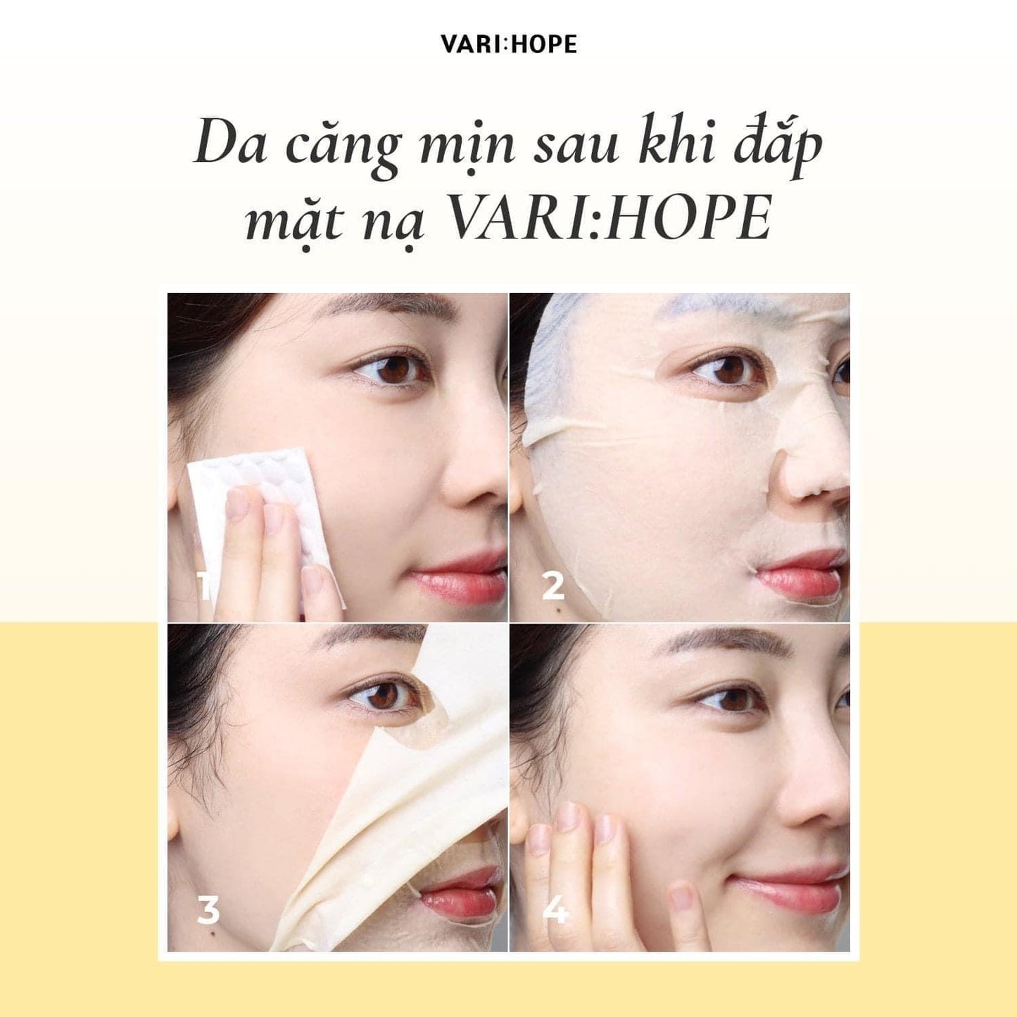 Mat na trang da Vari Hope Vitamin C