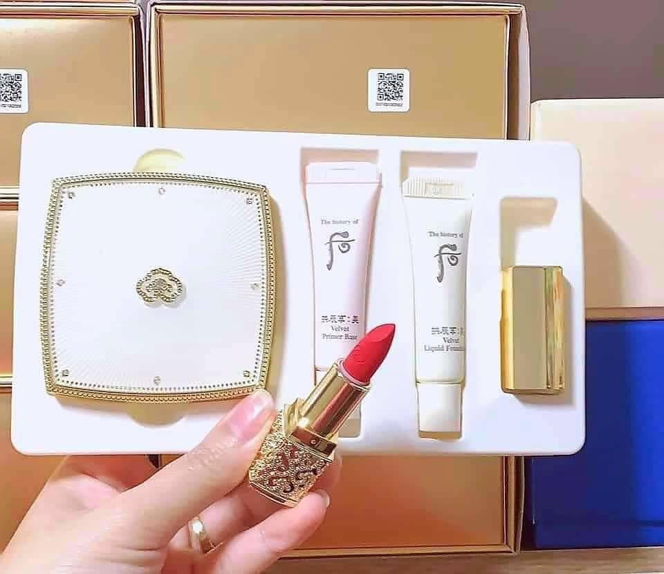 Set phan phu Whoo velvet powder