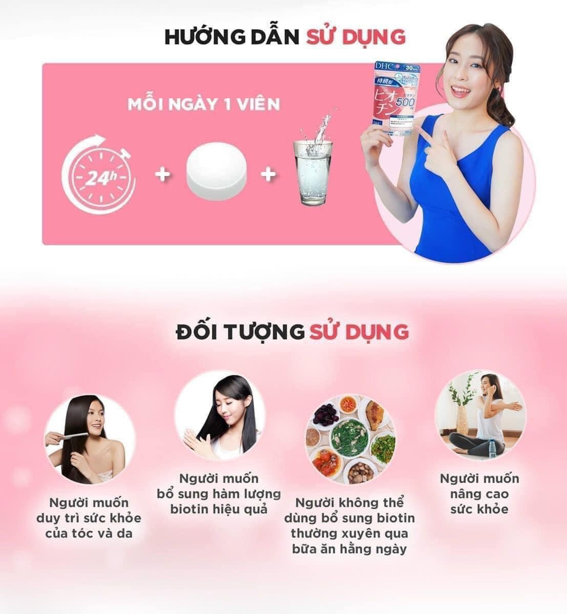DHC biotin thuoc uong cho tóc(60 ngày )