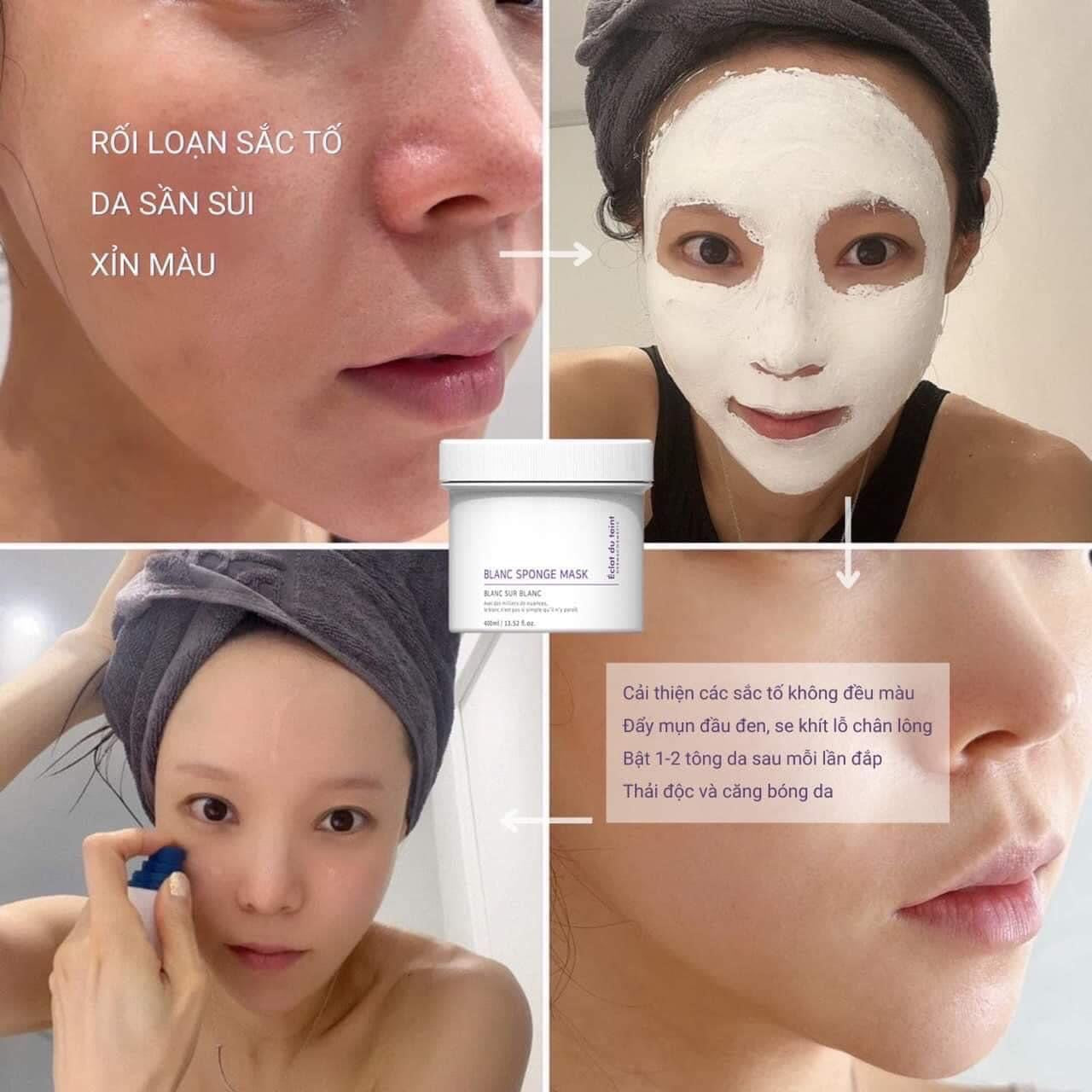 Blanc sponge mask mat na u trang