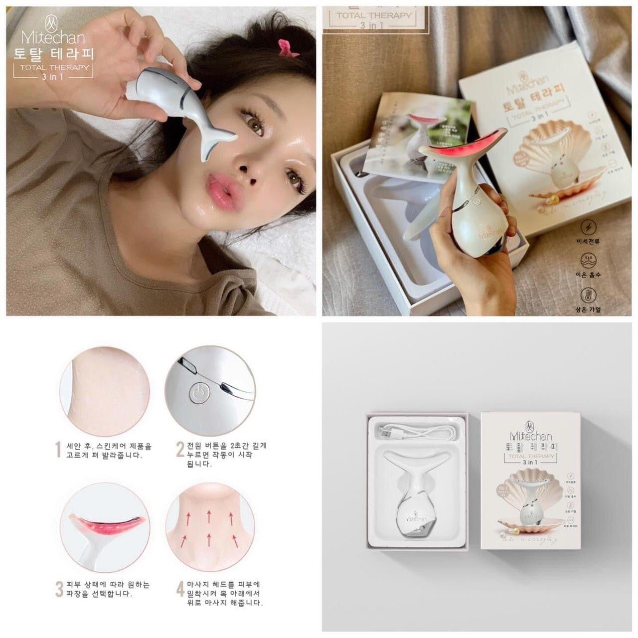 May Nâng Cơ Trẻ Hoá Tại Nhà Với Mitechan Total Theraphy 3 in1