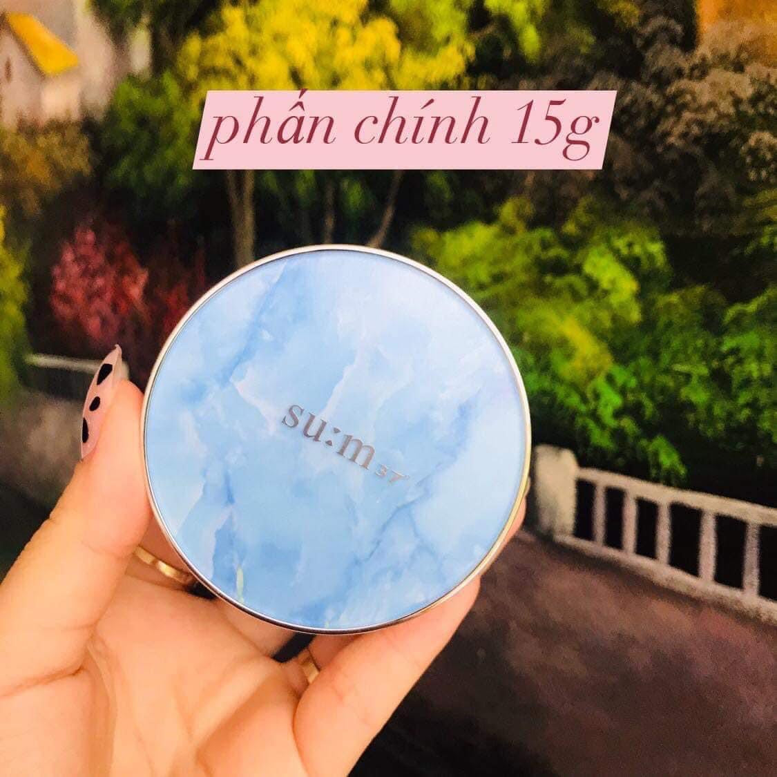 Set cushion Sum xanh tang phan phu