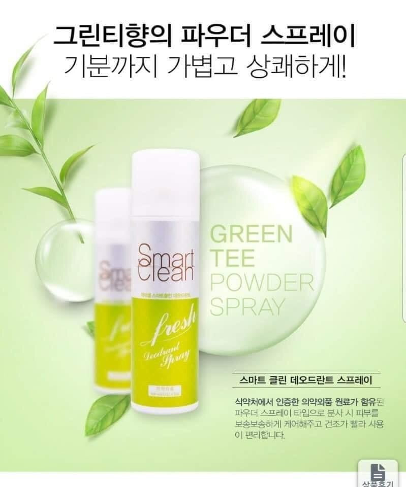 Smart clean deodorant spray