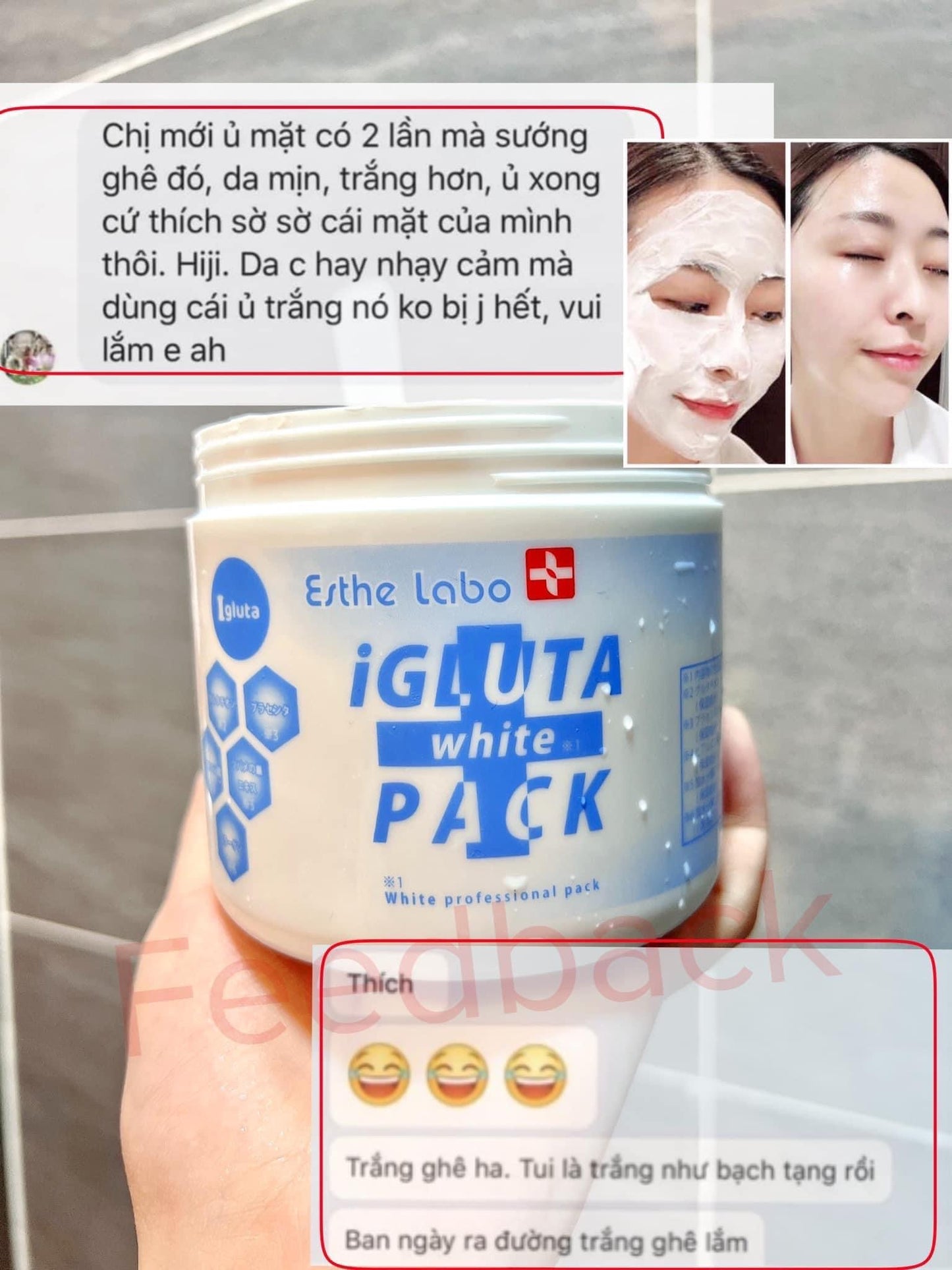 U trang (body & face) Igluta pack