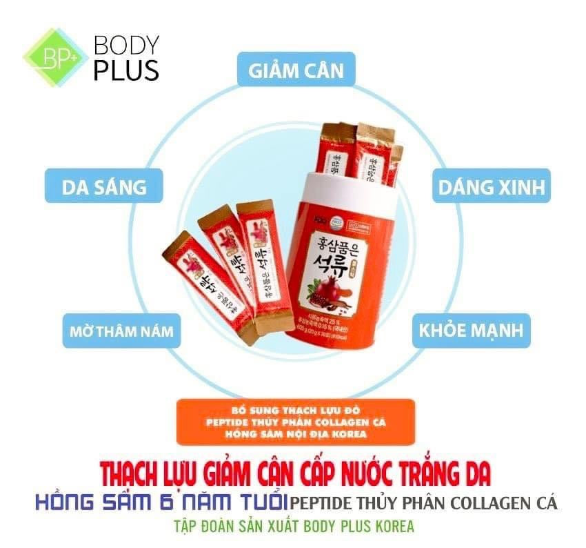 Thach luu collagen giam can cap nuoc trang da