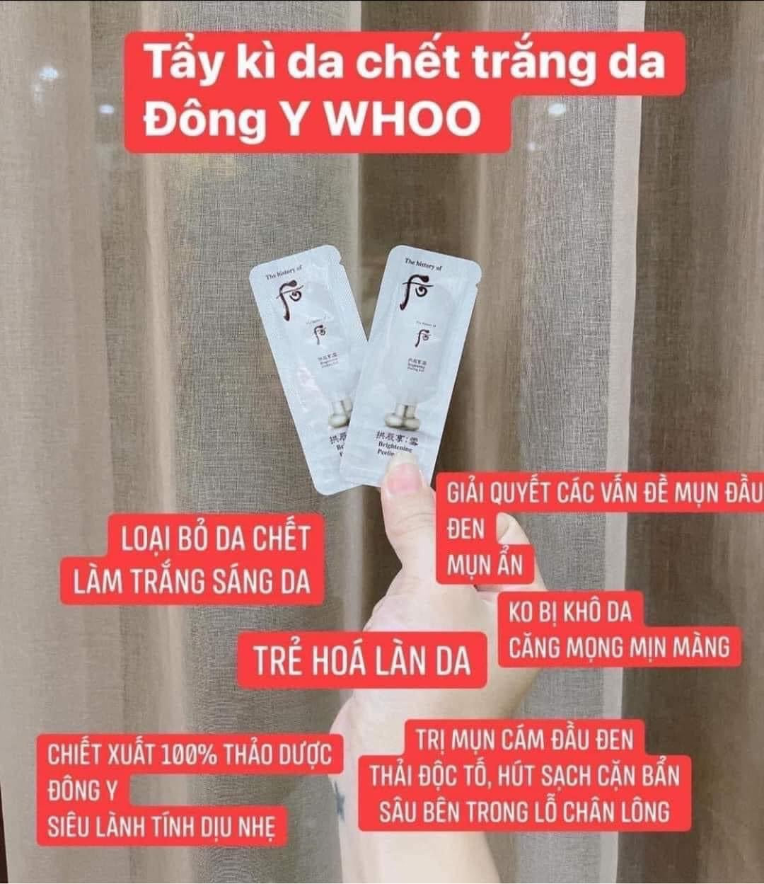 Sample tay da chet Whoo (120 gói )