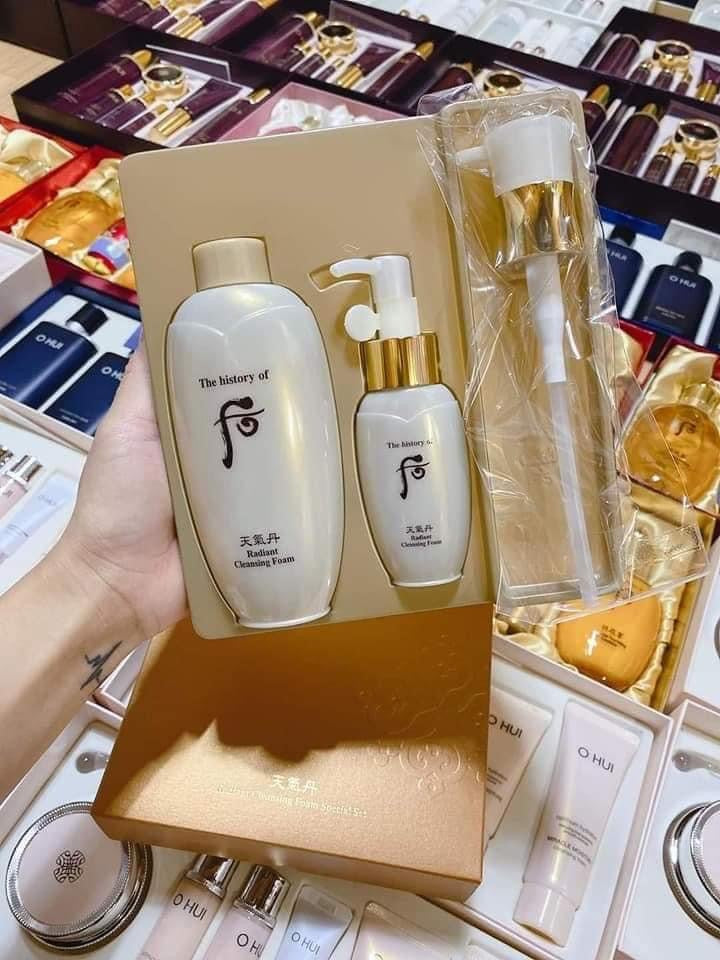 Set rua mat Whoo radiant cleansing foam