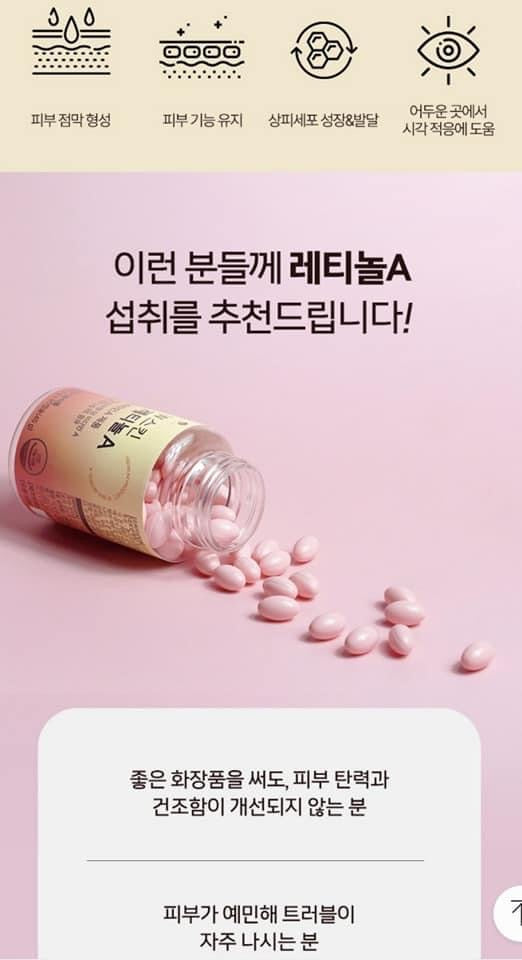 Vien uong Retinol hàn quốc