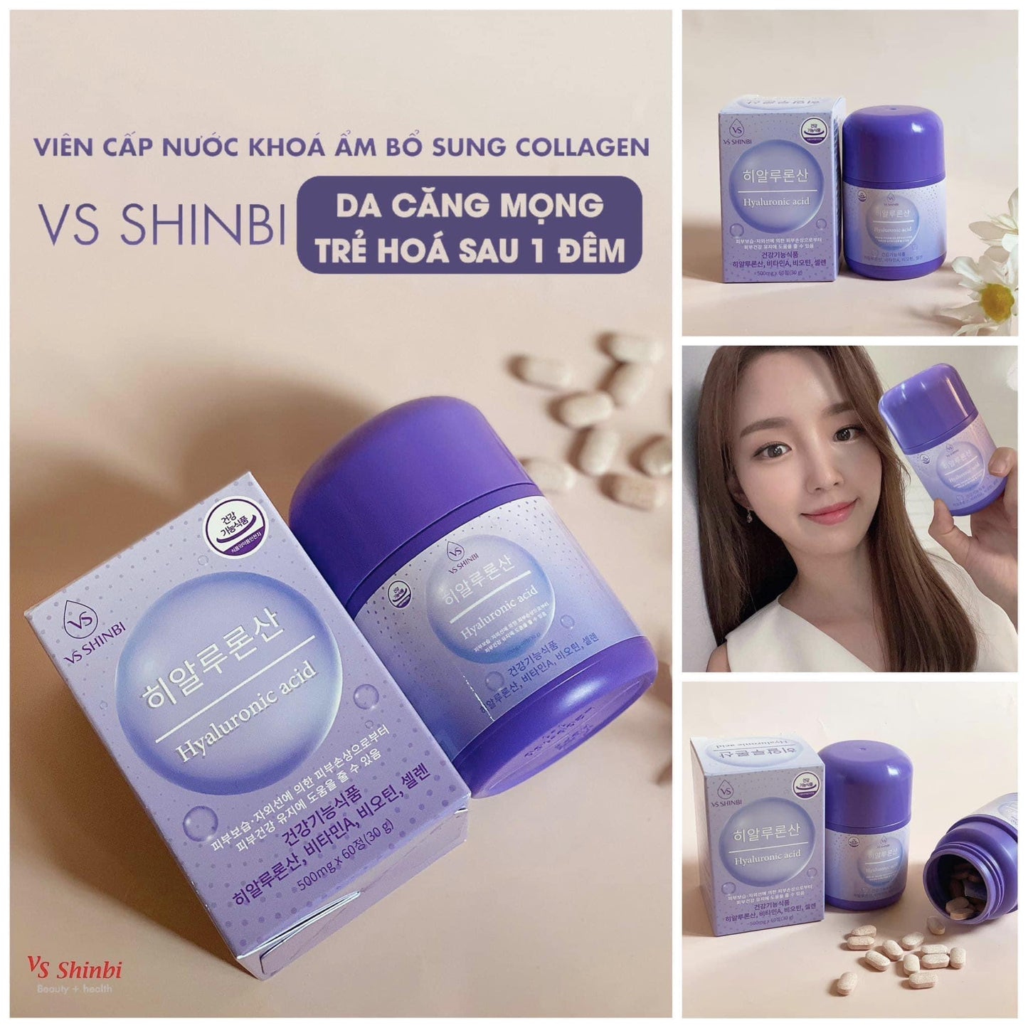 Vien cap am collagen Vs Shinbi