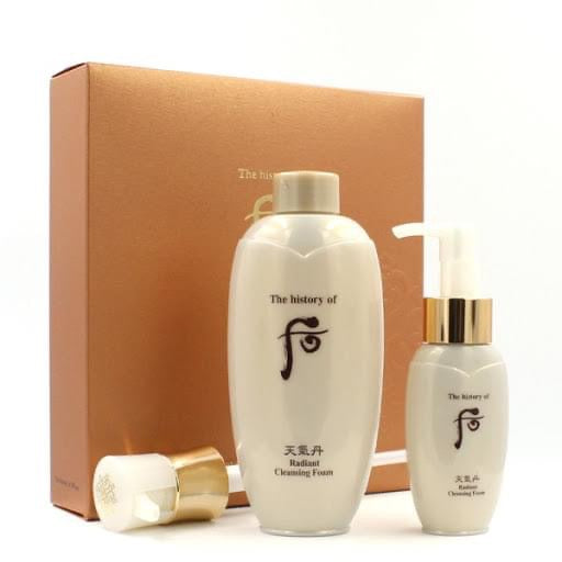 Set rua mat Whoo radiant cleansing foam