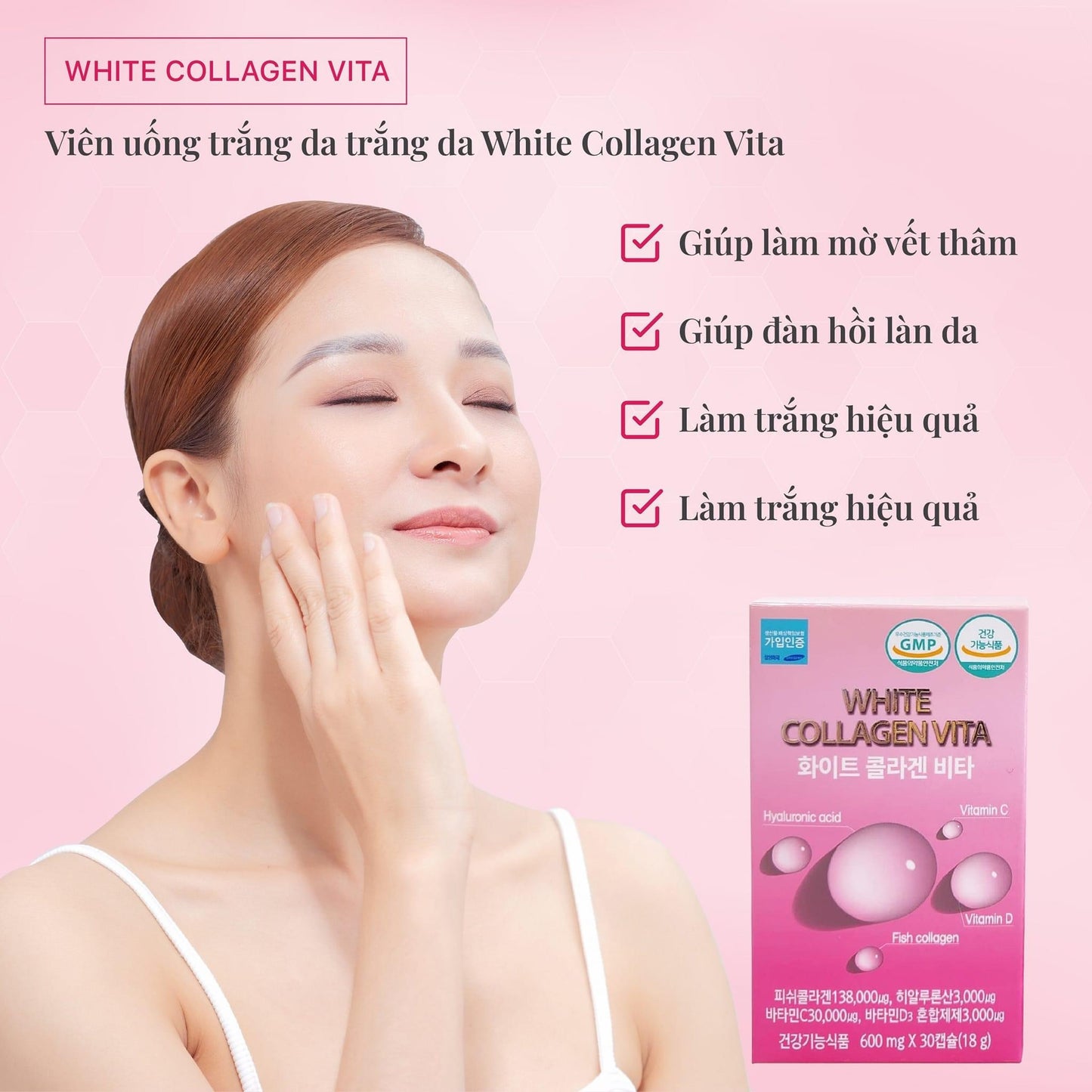 Vien uong trang da white collagen vita