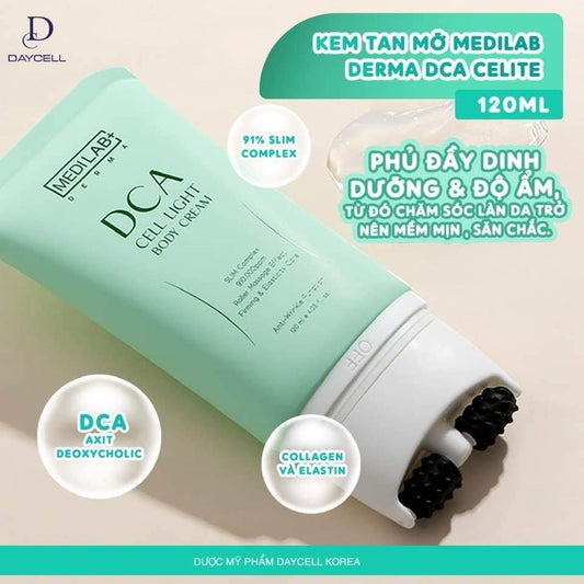 Kem tan mo Derma DCA cell light body cream