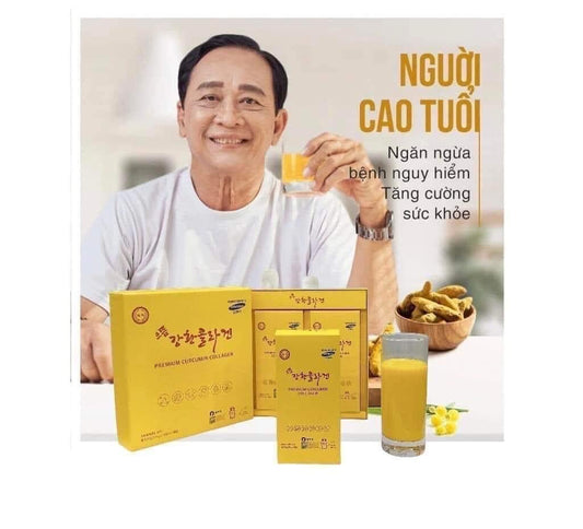 Nghe nuoc premium curcumin collagen (30 gói)ship bỏ hộp lớn
