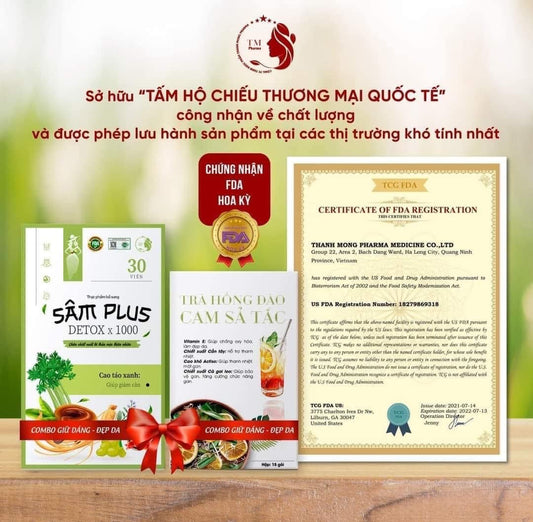 Sam plus giam can tặng tra hồng đào