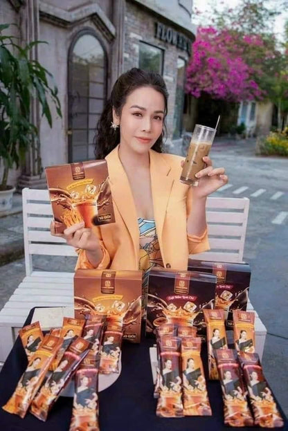 Laura coffee ( hop 10 gói)nam linh chi/ dong trung ha thao