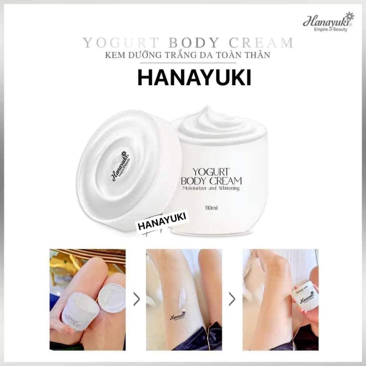 Kem body sua chua yogurt Hanayuki