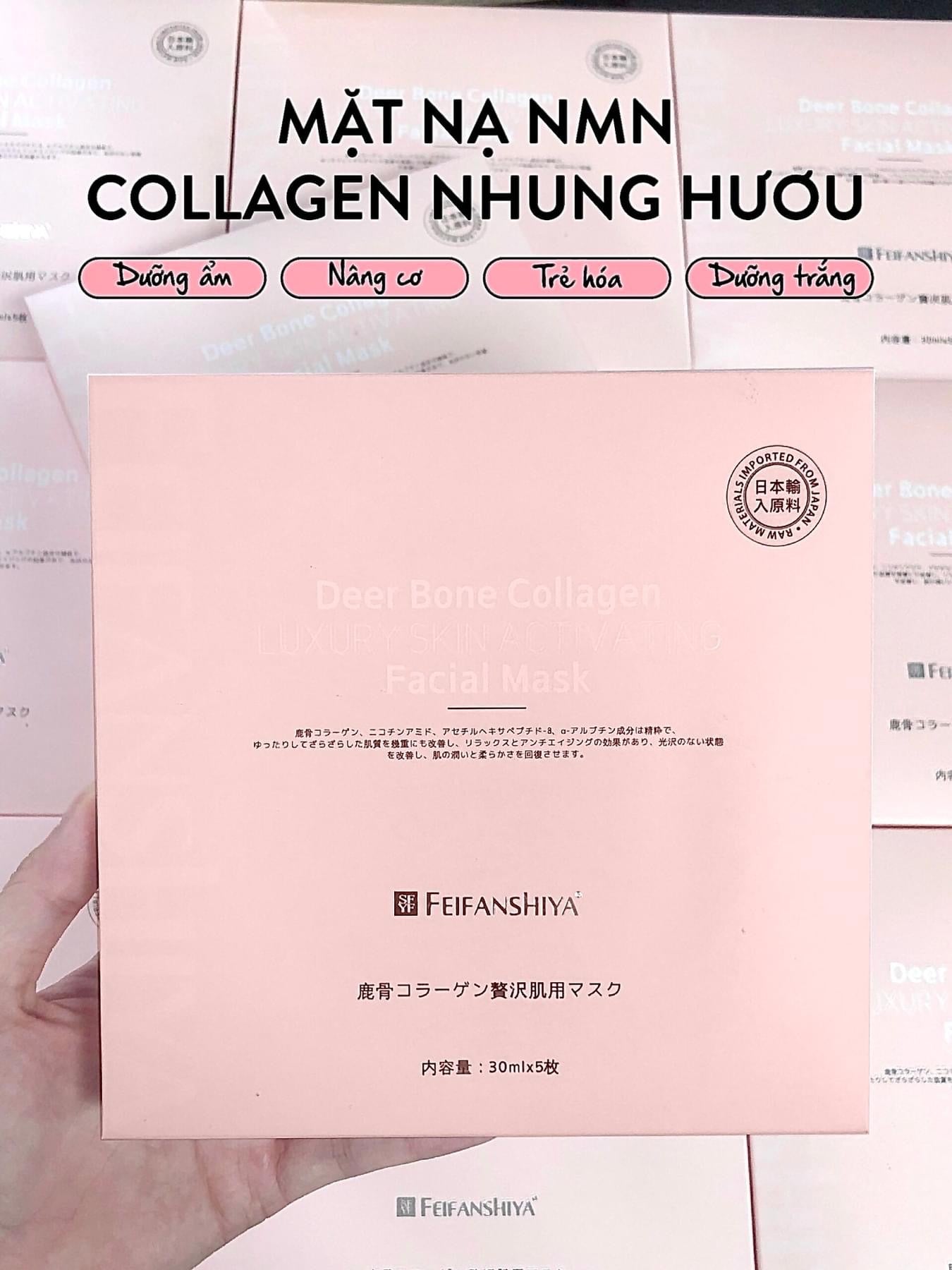 Mat na NMN collagen nhung huou (5 m) japan