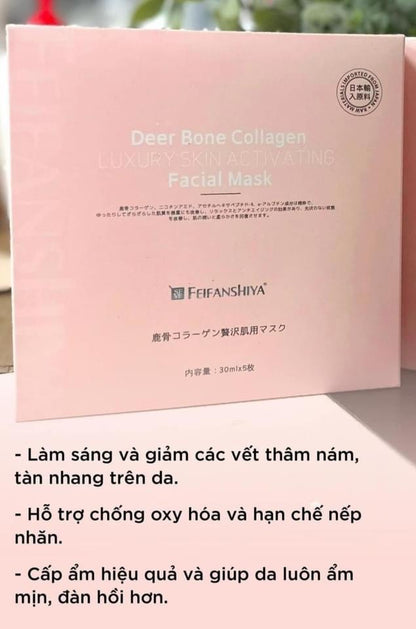 Mat na NMN collagen nhung huou (5 m) japan